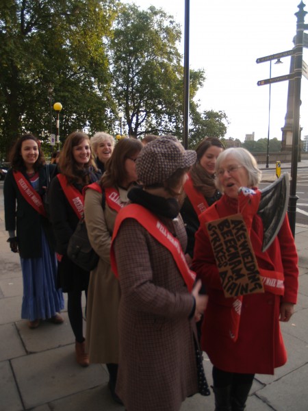 DfT 18th October 2 Marching 2x2 up Horseferry Road